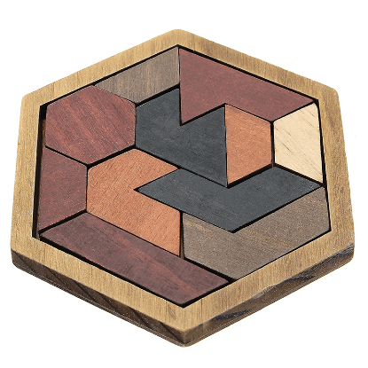 Imagem de Wooden Puzzle Set