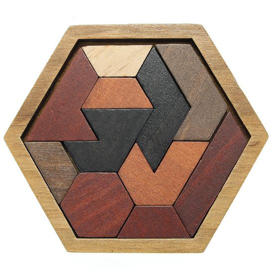 Imagem de Wooden Puzzle Set