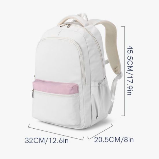 Imagem de Contrast-Color Lightweight Large-Capacity Backpack