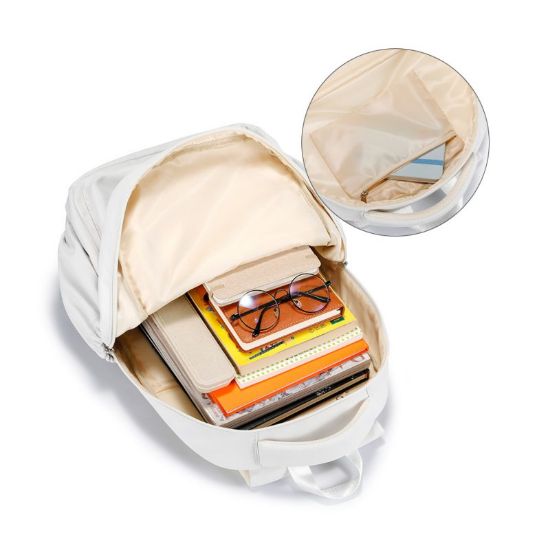 Imagem de Contrast-Color Lightweight Large-Capacity Backpack